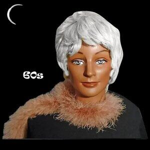 Angel Costume Wig ? Silver White Paula Young Vintage - Angelcore